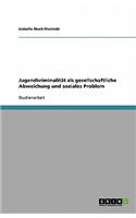Jugendkriminalität als gesellschaftliche Abweichung und soziales Problem