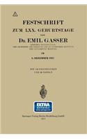 Festschrift Zum LXX. Geburtstage