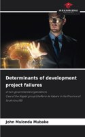 Determinants of development project failures