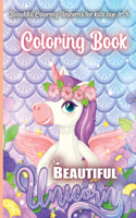 Beautiful Unicorn Coloring Book