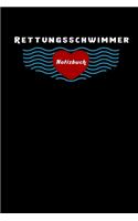 Rettungsschwimmer Notizbuch, Reise Tagebuch