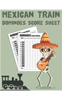 Maxican Train Dominoes Score Sheets