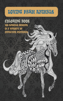 Loving Farm Animals - Coloring Book - 100 Animals designs in a variety of intricate patterns