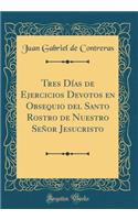 Tres Días de Ejercicios Devotos en Obsequio del Santo Rostro de Nuestro Señor Jesucristo (Classic Reprint)