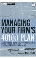 Managing Your Firm's 401(k) Plan