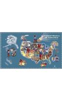 The Little Man In the Map - Wall Map