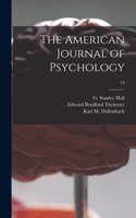 American Journal of Psychology; 13