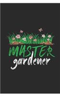 Master Gardener: Gardening Notebook, Graph Paper (6 x 9 - 120 pages) Gardener Themed Notebook for Daily Journal, Diary, and Gift