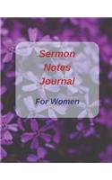 Sermon Notes Journal for Women