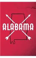 Alabama: 6x9" 120-page dotted notebook - journal - notepad - scribble book - diary - workbook for born and raised people from Alabama