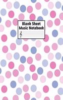 Blank Sheet Music Notebook: Easy Blank Staff Manuscript Book Large 8.5 X 11 Inches Musician Paper Wide 12 Staves Per Page for Piano, Flute, Violin, Guitar, Trumpet, Drums, Cell
