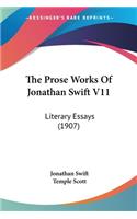 The Prose Works Of Jonathan Swift V11