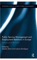 Public Service Management and Employment Relations in Europe