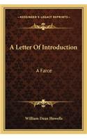 A Letter Of Introduction: A Farce(English)