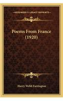 Poems from France (1920)