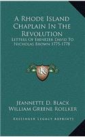 Rhode Island Chaplain In The Revolution