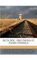 ACTA Soc. Pro Fauna Et Flora Fennica