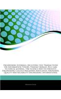 Articles on Engineering Journals, Including: IEEE Transactions on Information Theory, Teknisk Ukeblad, Bell Labs Technical Journal, Tire Science and Technology, Engineering College Magazines As