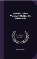 Bowdoin Orient Volume V.48, No.1-26 (1918-1919)