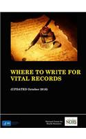 Where to Write for Vital Records (Updated October 2016)