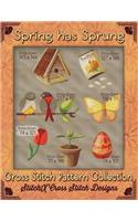 Spring Has Sprung Cross Stitch Pattern Collection: (English)