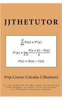 Prep-Course: Calculus I (Business)
