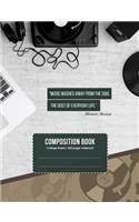 Composition book College-ruled Notebook Journal for school, student, teacher, office 7.44 x 9.69in
