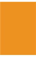 Journal Carrot Orange Color Simple Plain Orange