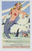 The Vintage Journal Greetings from Manhattan Beach, Mermaid: (Pocket Sized - Found Image Press Journals)