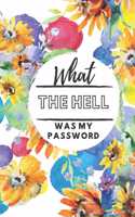 What The Hell Was My Password: Small Password Log Book And Internet Password Organizer, Alphabetical, Logbook To Protect Usernames