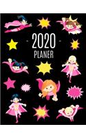 Superheld Mädchen Planer 2020