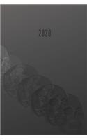 2020: 6x9 Skull Lined Journal