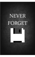 Never Forget: Software Developer Lined Notebook Gift Journal Daily Planner Diary 6"x 9" Geek Programmer Blank Funny Book 100 Page(4 Geek)