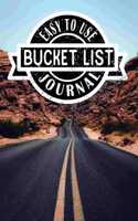 Easy to Use Bucket List Journal