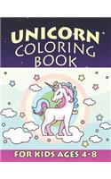 Unicorn Coloring Book for Kids Ages 4-8