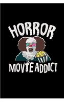 Horror Movie Addict: 6x9 movie - blank with numbers paper - notebook - notes