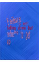Failure Is Not Falling Down But Refusing To Get Up
