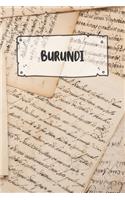 Burundi: Ruled Travel Diary Notebook or Journey Journal - Lined Trip Pocketbook for Men and Women with Lines