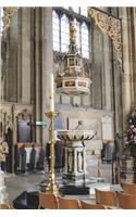 The Font at Canterbury Cathedral in Kent, England Journal: Take Notes, Write Down Memories in this 150 Page Lined Journal