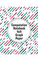 Computation Notebook 4x4 Graph Paper