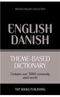 Theme-based dictionary British English-Danish - 3000 words
