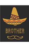 Brother: 8x10 100 Pages 50 Sheets Composition Notebook College Ruled Book