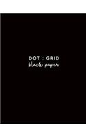 Dot Grid Black Paper