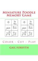 Miniature Poodle Memory Game: Color - Cut - Play