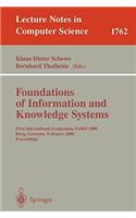 Foundations of Information and Knowledge Systems