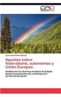 Apuntes Sobre Federalismo, Autonomias y Union Europea