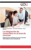 integración de contenidos en el área de ciencias