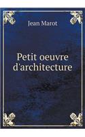 Petit oeuvre d'architecture