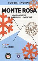 Monte Rosa Winter Map: Alagna Valsesia, Rima San Giuseppe, Carcoforo