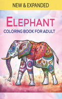 Elephant Coloring Book For Adults: An Adults Coloring Book with Elephant Designs for Relieving Stress & Relaxation.